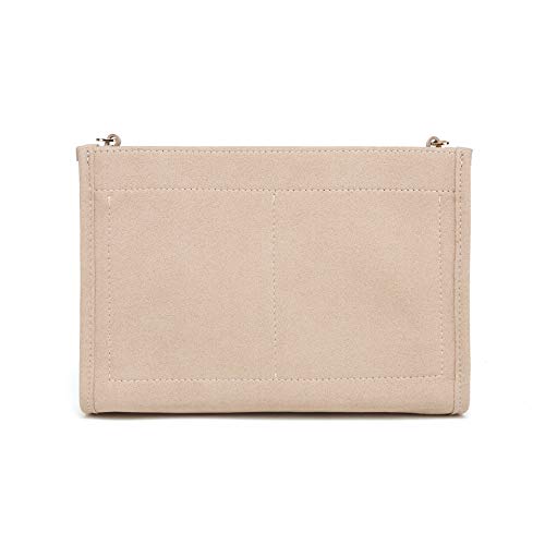 Felt Insert Organizer Bag In Bag compatible with Purse LV Toiletry Pouch 26 19 (LV Pouch 26 Khaki)