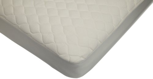 American Baby Company Waterproof Quilted Crib and Toddler Size Fitted Mattress Cover made with Organic Cotton Top Layer, Natural Color