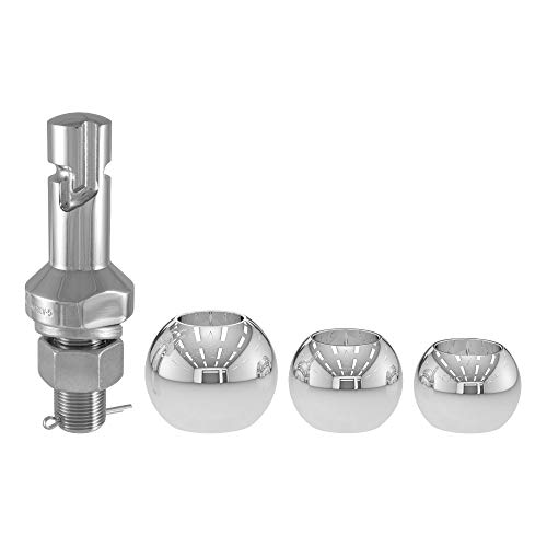 CURT 42225 1-7/8, 2 and 2-5/16-Inch Chrome Steel Switch Ball Set, Up to 8,000 lbs. GTW