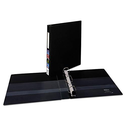 Wholesale CASE of 25 - Avery Heavy-Duty EZD Reference Binders-3-Ring EZD Binder W/Label Holder, 1'Cap, 8-1/2'x11', Black