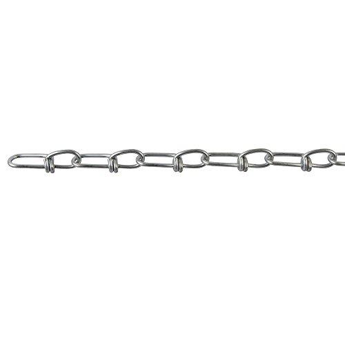 Perfection Chain Products 16014 1/0 Double Loop Chain, Bright Galvanized, 200 FT Carton
