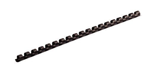 Fellowes Plastic Comb Binding Spines, 1/4 Inch Diameter, Black, 20 Sheets, 100 Pack (52366)