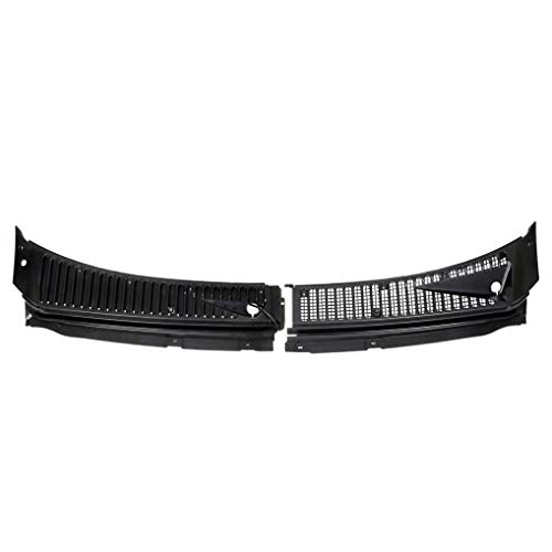 ECOTRIC Windshield Wiper Cowl Vent Grille Cover Panels Kit Compatible with 1999-2007 F250 F350 F450 Excursion