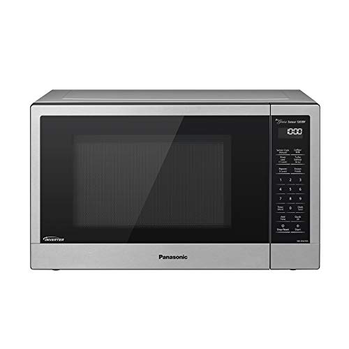 Panasonic Compact Microwave Oven with 1200 Watts of Cooking Power, Sensor Cooking, Popcorn Button, Quick 30sec and Turbo Defrost - NN-SN67KS - 1.2 Cubic Foot (Stainless Steel / Silver)