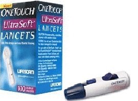 OneTouch Lancing Device + 100 UltraSoft Lancets