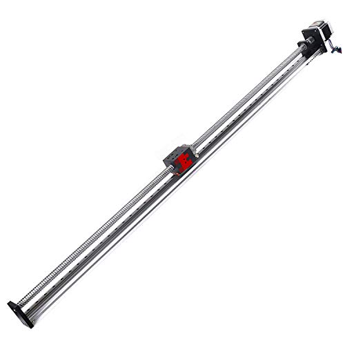 FUYU FSL40 Linear Guide Slide Table Ball Screw Motion Rail CNC Linear Guide Stage Actuator Motorized Nema 23 Stepper Motor[1000mm Stroke]