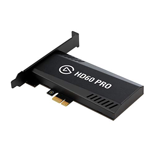 Elgato Game Capture HD60 Pro - Stream and record in 1080p60, superior low latency technology, H.264 hardware encoding, PCIe, black