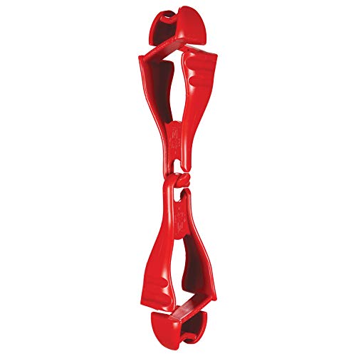 Glove Clip, Red, 6-1/2 In.