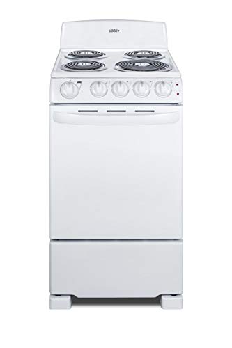 Summit RE203W 20 Inch Wide 2.3 Cu. Ft. Free Standing Electric Range with Sensor Cooking