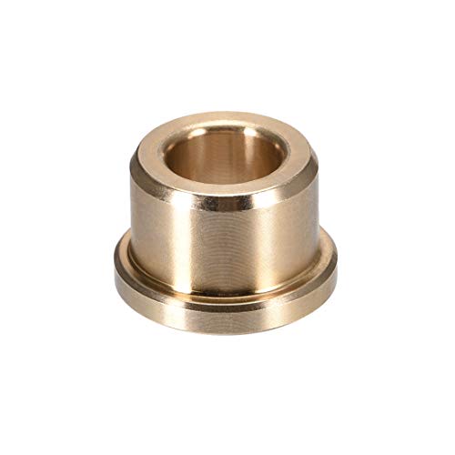 uxcell Flange Bearing Sleeve 3/8 inches Bore x 5/8 inches OD x 1/2 inches Length x 3/4 inches Flange Dia. x 1/8 inches Flange Thickness Sintered Bronze Bushings