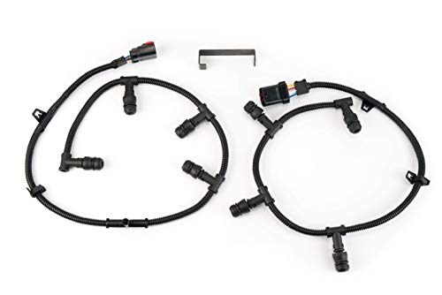 Replacement Powerstroke 6.0 Glow Plug Harness Kit - Includes Right, Left Harness, and Removal Tool - Compatible with Ford F250 Super Duty, F350, and more - 2004, 2005, 2006, 2007, 2008, 2009, 2010