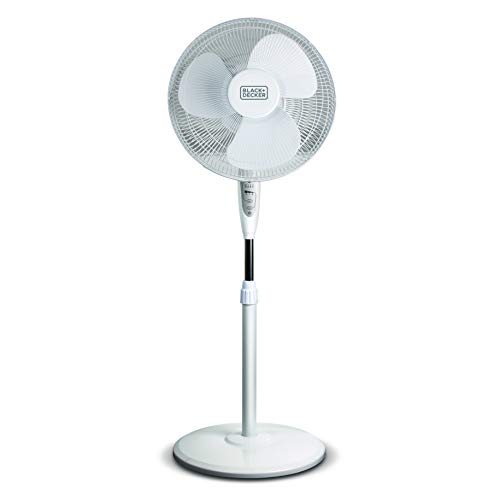 Black & Decker, White 16' Stand Fan with Remote