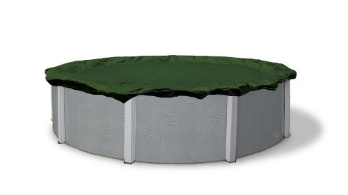 Blue Wave BWC804 Silver 12-Year 18-ft Round Above Ground Pool Winter Cover,Forest Green