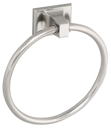 Design House 539163 Millbridge Wall-Mounted Towel Ring for Bathroom, One Size, Satin Nickel