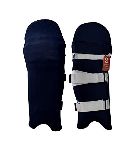 Skyhi Colored Cricket Batting Pads Covers - Leg Guards Clads - Leg Guard Skin (Navy Blue)