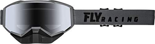 Fly Racing Adult 2019 Focus Snow Goggle Snowmobile Gray w/Silver Mirror Lens