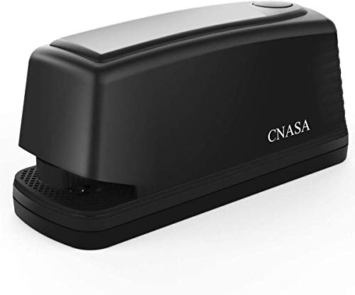 Heavy-Duty Automatic Stapler Electric Stapler-25 Sheet Capacity, for Professional and Home Office, Battery Operated or AC Adapter（Included）Black