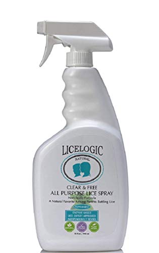 LiceLogic Household Lice Spray for Furniture and Bedding Made with Natural LiceZyme | Non-Toxic Treatment to Kill Super Lice Eggs and Nits | Safe For Daily Use 32 oz