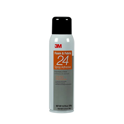 3M DAS-24SPRAY Foam & Fabric 24 Spray Adhesive Orange, 20 fl Ounce can, Net Weight 13.75 Ounce (Pack of 1)