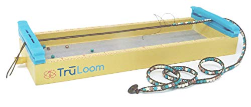 TRULOOM Easy DIY Jewelry Loom for Creating Endless Wrap Bracelets, Chokers, Bead Weaving and More. Quality Designer Glass and Stone Bead Kit Included. Ceate Your own Boutique Style Jewelry!