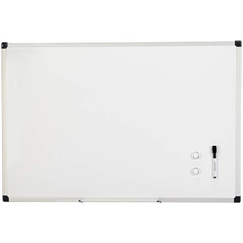 AmazonBasics Magnetic Framed Dry Erase White Board, 24 x 36 Inch