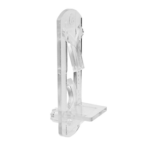 Slide-Co 243423 Peg, Clear, Pack of 6 – Self-Locking, Fits 1/4-Inch Diameter Hole & 3/4-Inch Easy Installation, Wooden Shelf Support Bracket, 1/4' Thickness: 3/4'