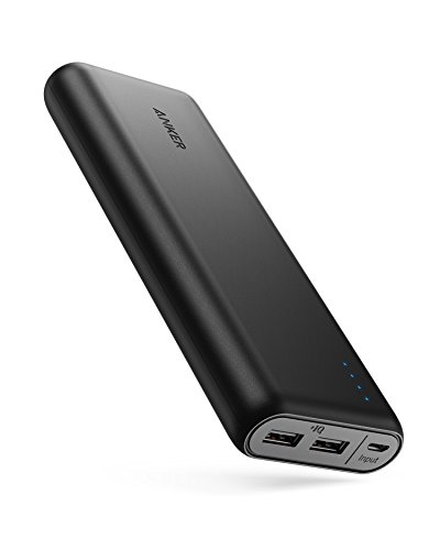 Portable Charger Anker PowerCore 20100mAh - Ultra High Capacity Power Bank with 4.8A Output and PowerIQ Technology, External Battery Pack for iPhone, iPad & Samsung Galaxy & More (Black) (A1271)
