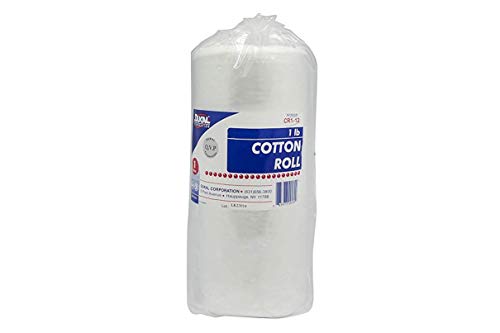 Dukal Cotton Roll, 1 lb. (Pack of 12), White CR1-12
