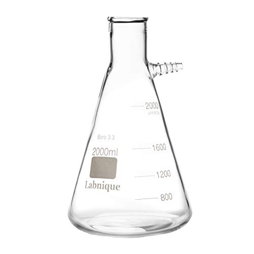 Glass Filtering Flask with Upper Tubulation, 2000ml