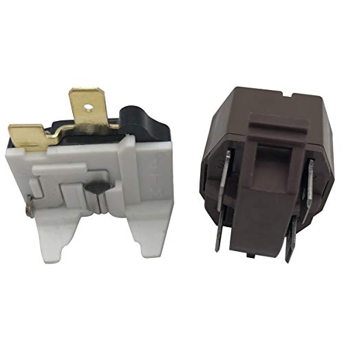 Refrigerator Compressor Relay and Overload Kit Replacement part# 4387913 - Fit for Whirlpool, Kenmore, Roper, KitchenAid, Estate, Inglis, and Crosley Replace # 2154759 4357207 4387766 4387836 586521 A