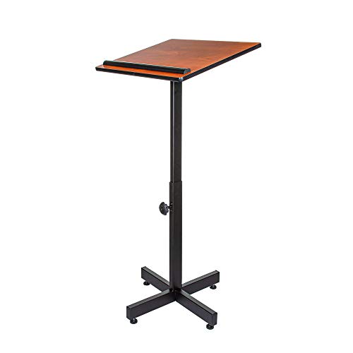 OEF Furnishings Height Adjustable Portable Lectern Stand - Cherry