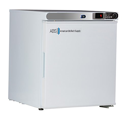 American BioTech Supply ABT-HC-UCFS-0120-LH Premier Undercounter Freezer, Freestanding, Left Hinged, 1.7 cu. ft. Capacity, White