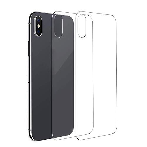 Conleke 2 Pack Back Screen Protector for iPhone Xs Max, Rear Tempered Glass [3D Touch] Anti-Fingerprint Back Glass Screen Protector Compatible with iPhoneXs Max(2 Back,6.5inch,Thin)