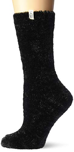 UGG Women's Leda Cozy Sock, Black, One Size