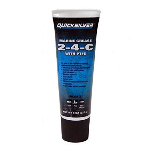 Quicksilver / Mercury 2-4-C Marine Lubricant / Grease w/ Teflon 8oz