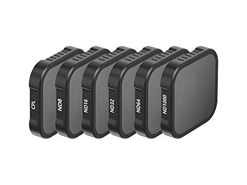 Skyreat ND Filters for GoPro Hero 9 Black 6 Pack - (CPL/ND8/ND16/ND32/ND64/ND1000)
