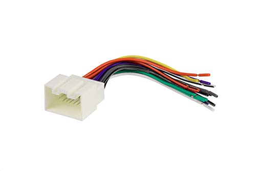 Scosche FD16B Wire Harness to Connect an Aftermarket Stereo Receiver for Select 1998-2009 Ford Vehicles, White