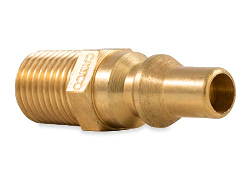 Camco Propane Quick-Connect Fitting -For Use with Low-Pressure Propane Systems, Easy Install 1/4' NPT x Full Flow Male Plug (59903)