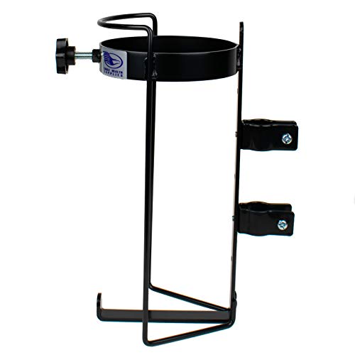 Oxygen Tank Holder for Rollators, Easily Attaches to Most Rollators for Transport of Either D or E Oxygen Cylinders
