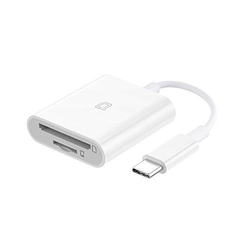 nonda USB C to SD Card Reader, SD/MicroSD to USB C Card Reader Adapter [Thunderbolt 3] Compatible with iPad Pro 2020/2019, MacBook Pro 2019, MacBook Air 2020, Galaxy S10/S9, Surface Book 2 and More
