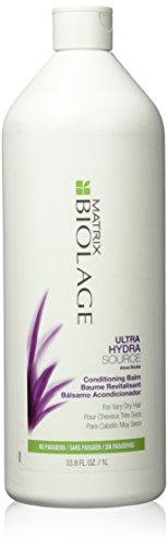 BIOLAGE Ultra Hydrasource Conditioning Balm | Anti-Frizz Deep Conditioner Renews Hair's Moisture | Silicone-Free | For Very Dry Hair | 33.8 Fl. Oz.