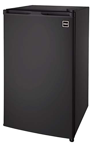 RCA RFR320-B-Black-COM RFR321 Mini Refrigerator, 3.2 Cu Ft Fridge, Black, CU.FT