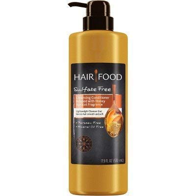 Hair Food Sulfate Free Cleansing Conditioner with Honey Apricot Fragrance, 17.9 Fluid Ounce