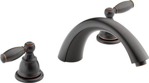 Peerless Claymore 2-Handle Widespread Roman Tub Faucet Trim Kit, Oil-Rubbed Bronze PTT298696-OB (Valve Not Included)