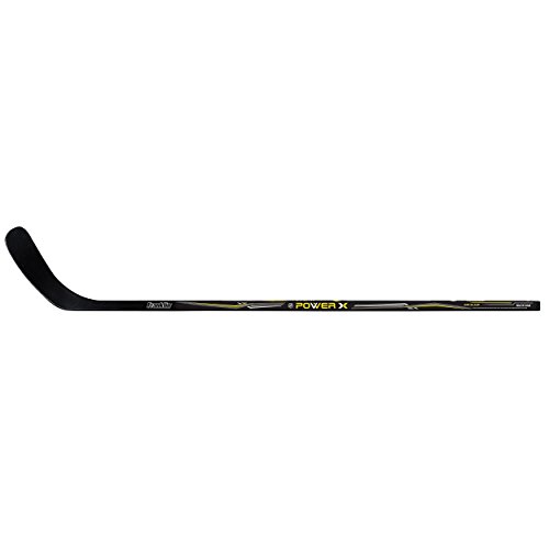 Franklin Sports Street Hockey Sticks - Power X Junior Street Hockey Stick - Wood and Fiberglass Shaft - ABS Blade - One Piece Stick - 58' Right Handed