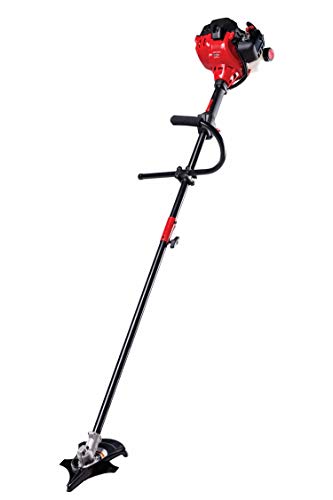 Craftsman WS235 2-Cycle 17-Inch Straight Shaft Gas Powered Brush Cutter and String Trimmer Handheld Weed Wacker with Attachment Capabilities for Lawn Care, Liberty Red