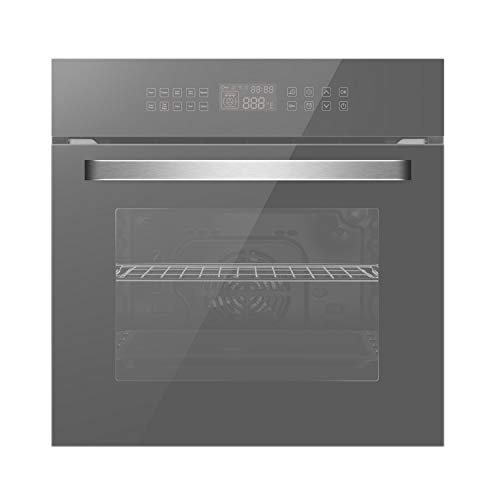 Empava 24' 10 Cooking Functions W/Rotisserie Electric LED Digital Display Touch Control Built-in Convection Single Wall Oven, WOC17