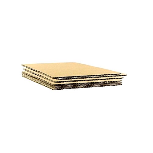 HGP 9' x 12', 100 pack, Corrugated Cardboard Sheets Shipping Cushioning Pads 1/8 Thick