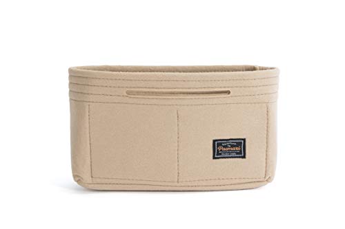 Felt Insert Bag Organizer Bag For Tote Handbag Pocket Organizer,Multi-Pocket Handbag Shaper (7.87' x 2.36' x 5.11', beige)