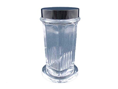 Glass Coplin Staining Jar w Black Plastic Screw Lid Holds up to 10 Slides